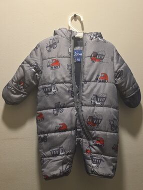 Wippette Navy Blue and Gray Infant Fleece-Lined Jacket